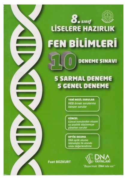 Dna 8. Sınıf Fen Bilimleri 5 Sarmal-5 Genel Deneme Sınavı-Yeni