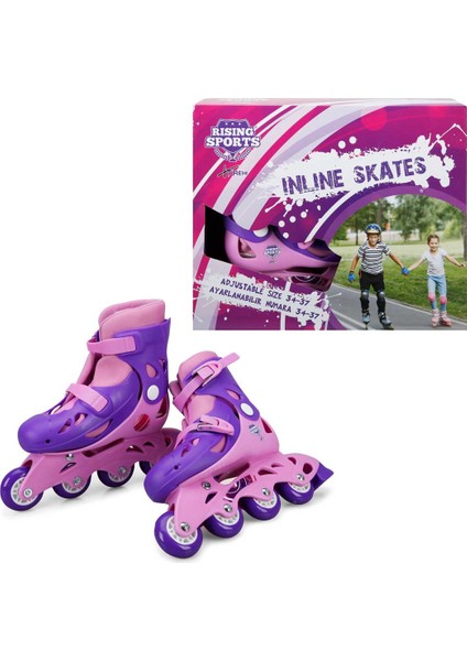 4 Teker Paten 34/37 Pembe