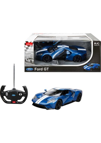 Rastar 1:14 Fort GT Uzaktan Kumandalı Işıklı Araba Mavi