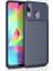 Jopus Samsung Galaxy M20 Kılıf Karbon Desenli Lux Negro Silikon - Lacivert 1