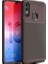 Jopus Huawei Honor 8A Kılıf Karbon Desenli Lux Negro Silikon - Kahverengi + Cam Ekran Koruyucu 1