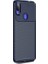 Jopus Xioami Redmi Note 7 Kılıf Karbon Desenli Lux Negro Silikon - Lacivert + Nano Ekran Koruyucu 1