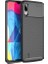 Jopus Samsung Galaxy M10 Kılıf Karbon Desenli Lux Negro Silikon - Siyah + Tam Kaplayan 6D Nano Ekran Koruyucu 1