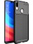 Jopus Samsung Galaxy A30 Kılıf Karbon Desenli Lux Negro Silikon - Siyah + Tam Kaplayan 6D Nano Ekran Koruyucu 1