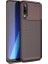 Jopus Xioami Mi 9 Kılıf Karbon Desenli Lux Negro Silikon - Kahverengi + Tam Kaplayan 5D Ekran Koruyucu 1
