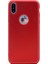 Apple iPhone X Kılıf Premier Silikon Kılıf Mat Kılıf Kırmızı 1