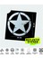 Büyük Boy Eskitilmiş Askeri Yıldız Seti Reflektif Sticker 2
