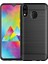 Samsung Galaxy M20 Brushed Carbon Fiber Silikon Kılıf 2