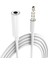 3.5 mm Aux, Kulaklık Uzatma Kablosu 1 mt Beyaz - Model No : MH023 1