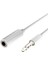 3.5 mm Aux, Kulaklık Uzatma Kablosu 1 mt Beyaz - Model No : MH023 4