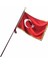 Saçaklı Türk Bayrağı, Hamail Ve Ahşap Direği Seti 1