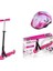 Coolwheels 2 Tekerlekli Silikon Tekerlek Çocuk Scooter (+5 Yaş) + Kask Pembe 1