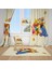 Cici Odam Winni Pooh Çocuk Bebek Odası Fon Perde 2 Kanat 70x270 1
