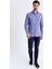 Erkek Kareli Slim Fit Lacivert Gömlek 7