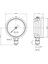 0-600 Bar 63 mm Alttan Bağlantılı Gliserinli Manometre G 1/4 inç 2
