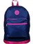 Benetton Lacivert-Pembe Üç Gözlü Sırt Çantası - 96259 1