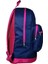 Benetton Lacivert-Pembe Üç Gözlü Sırt Çantası - 96259 2
