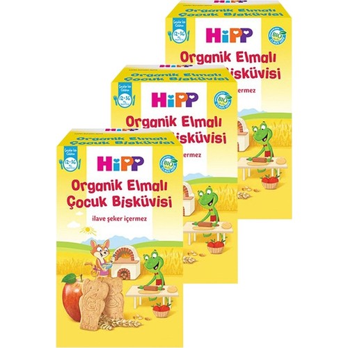 Hipp Organik Elmalı Çocuk Bisküvisi 150 gr x 3 Adet Fiyatı