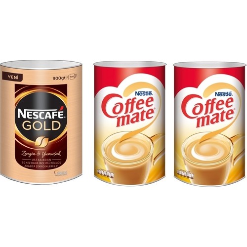 Nescafe Gold 900 gr. + Coffee Mate Kahve Kreması 2000 x Fiyatı