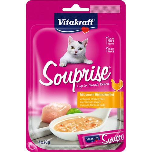 Vitakraft Sıvı Ödül Tavuklu Kedi Çorbası (4X20Gr) Fiyatı