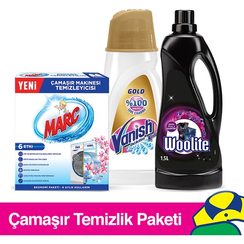 Woolite Çamaşır Deterjanı Koyu Renkler 1500 ml + Vanish Fiyatı