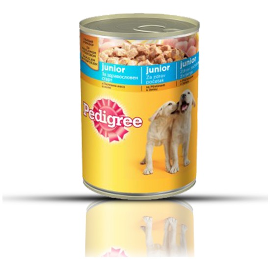 Pedigree Junior Tavuk Etli Yavru Konserve Köpek Maması 24 Fiyatı