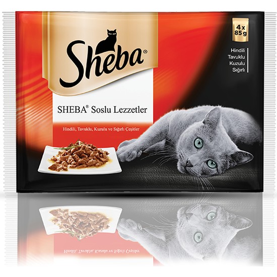 Sheba Pouch Etli̇ Çeşi̇tler Yetişkin Kedi Maması 4�lü 85 gr Fiyatı