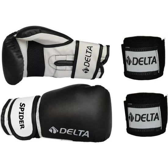 Delta Spider Dura-Strong Boks Eldiveni + Boks El Bandajı Seti