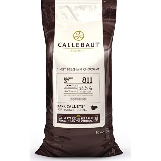 Callebaut Bitter Damla Çikolata 811 (10 kg)