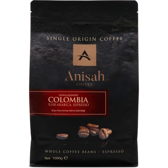Anisah Genoa Espresso Çekirdek Kahve Koyu Kavrulmuş 1000 gr Fiyatı