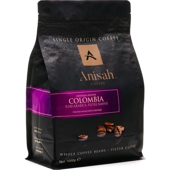 Anisah Coffee Bolivar Filte Kahve Çekirdek Kahve Orta Kavrulmuş 1000 gr