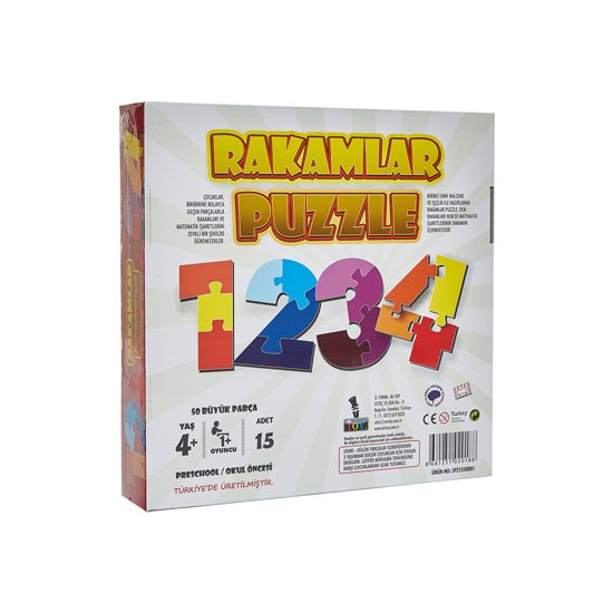 Mr Toy Rakamlar Puzzle 50 Parça Fiyatı Taksit Seçenekleri