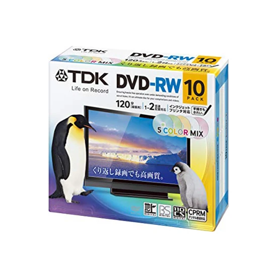 Tdk Dvd-Rw 4.7gb 120MIN 1-4x 10LU Kutulu