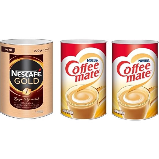 Nescafe Gold 900 gr. + Coffee Mate Kahve Kreması 2000 x 2=4000 gr
