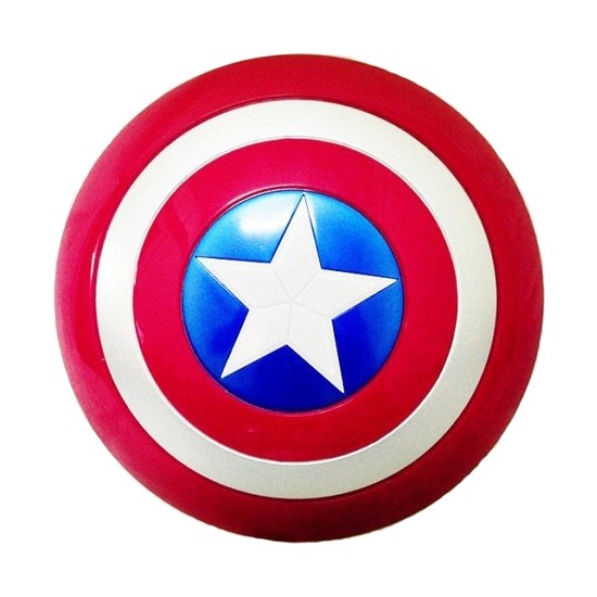 Unika Moda Avengers Kaptan Amerika Işıklı Oyuncak Kalkan - Kaptan Amerika Oyuncak Kostüm Erkek Çocuk