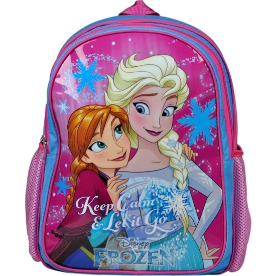 Hakan Çanta 96455 Disney Frozen Elsa/Anna Simli İlkokul Çantası - İki Bölme