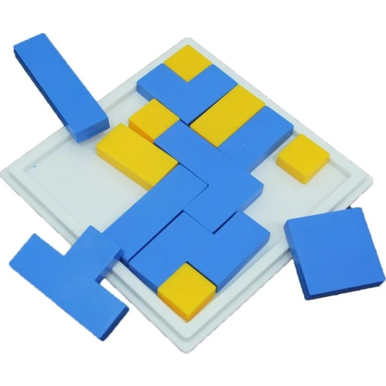 Güçlü Plastik Plastik Tangram Puzzle