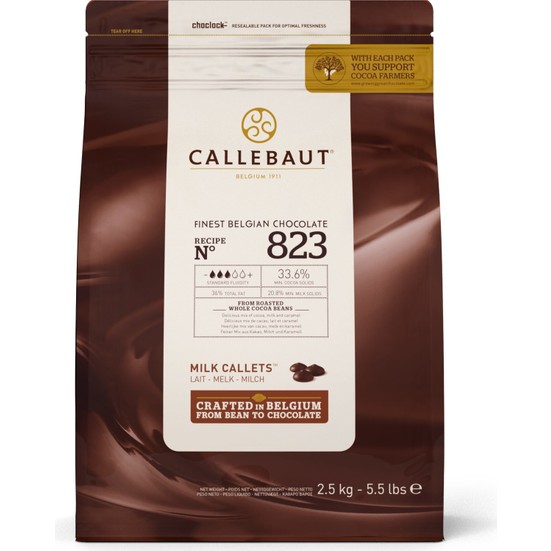 Callebaut Sütlü Damla Çikolata 823 (2.5 kg) Fiyatı