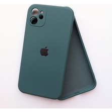 More Gsm iPhone 11 Uyumlu Köseli Kalıp 12 Görünümlü Lansman Içi Süet Silikon Kılıf