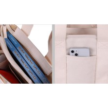Ivy Stationery Üst Düzey Kanvas Omuz Çantası - Gri (Yurt Dışından)