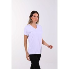 Maxi-Dry Aşırı Terleme Karşıtı Kadın Tişört - V Yaka