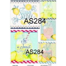 Lineart Atölye Smile AS284 Pirinç Dekopaj 30X42