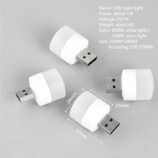 Pazariz LED USB Işık Beyaz 1W Mini Boy