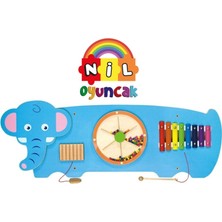 Nil Oyuncak Fil Ahşap Duvar Oyunu