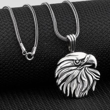 Takı925  Büyük Kartal Tasarımlı 925 Ayar Gümüş Kolye