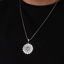 Takı925  Mührü Süleyman Motifli 925 Ayar Gümüş Kolye