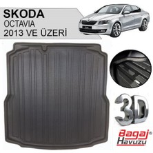 Born Garage 2014 Skoda Octavia Bagaj Havuzu Uyumlu Kauçuk
