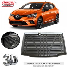 Born Garage 2020 Renault Clio 5 Bagaj Havuzu Tam Uyumlu Kauçuk