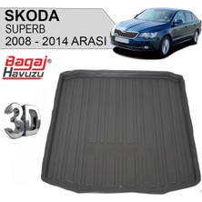 Born Garage 2013 Skoda Superb Bagaj Havuzu Tam Uyumlu Kauçuk
