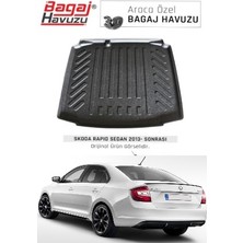 Born Garage 2014 Skoda Rapid Sedan Bagaj Havuzu Uyumlu Kauçuk